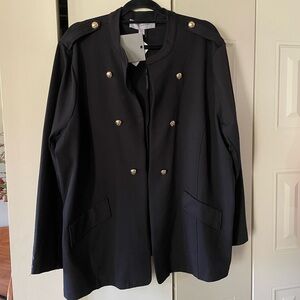 Marc New York Black Blazer with Gold Buttons